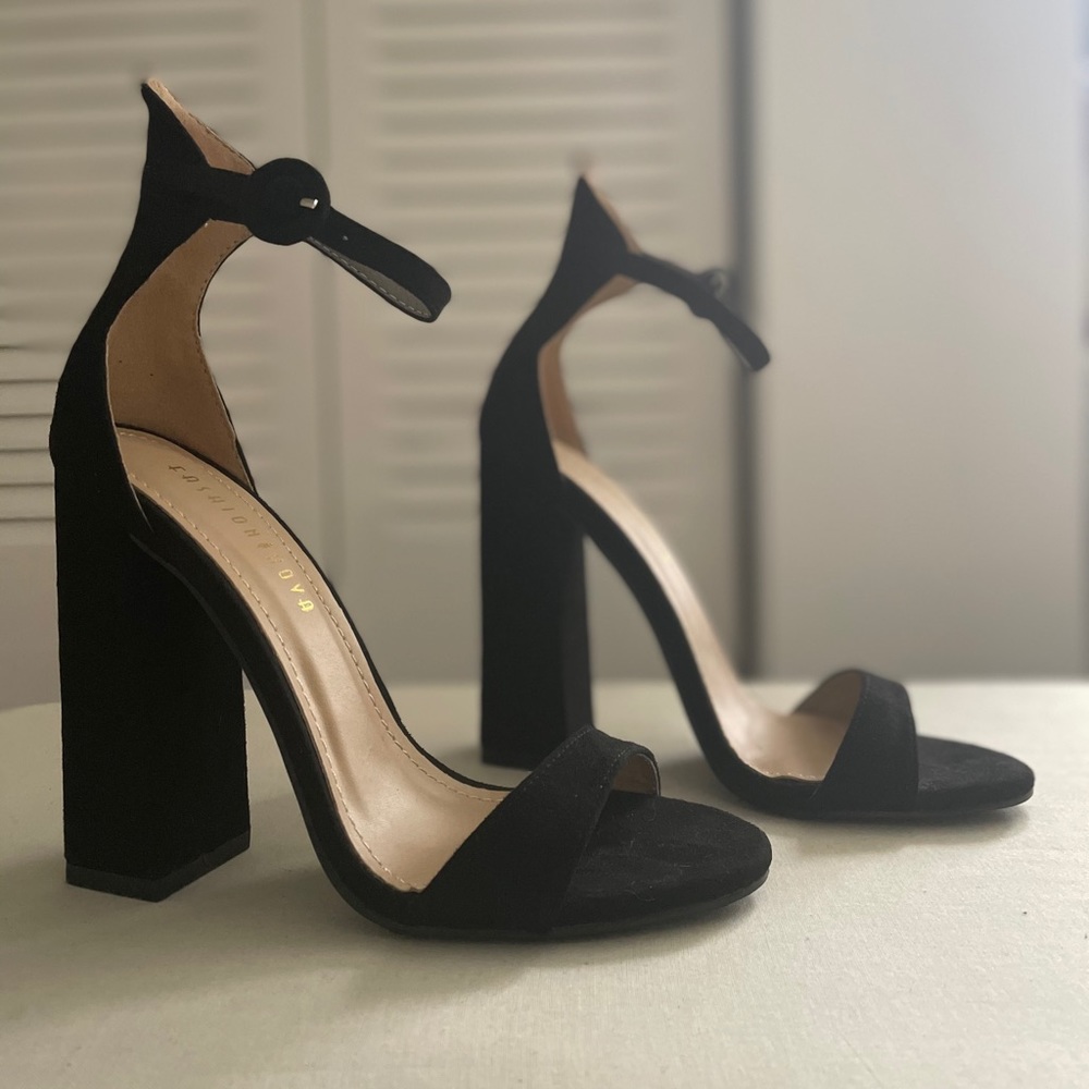 Strappy block heel sandals